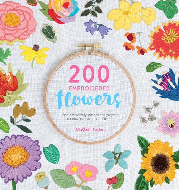 Book cover image for 200 Embroidered Flowers ISBN: 9781446306758